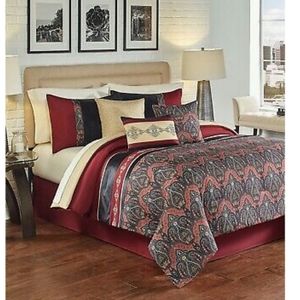 Hallmart Collectibles- Farrah 7-Pc. Wine Full Comf